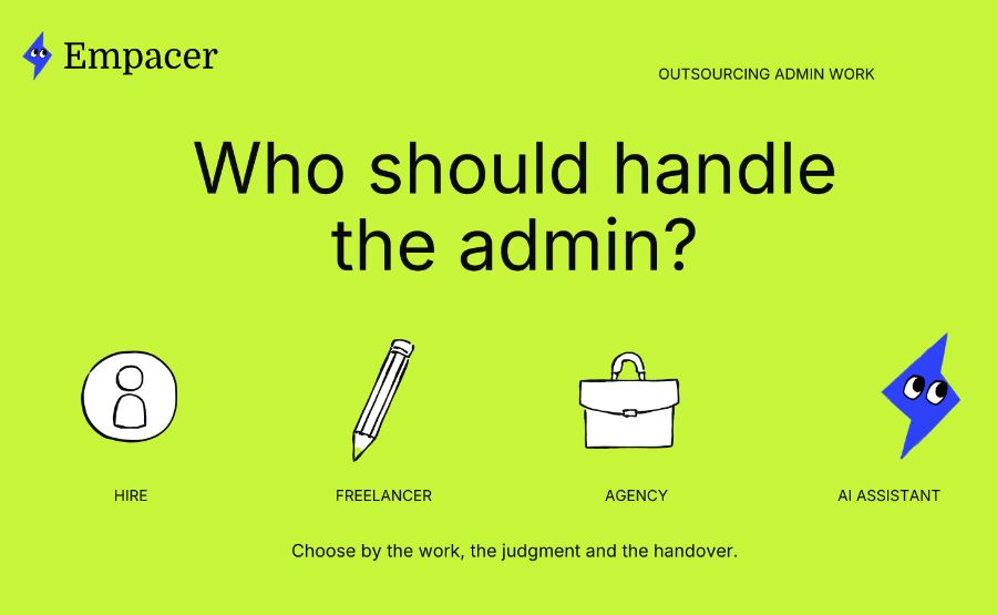 Outsourcing admin work: freelancer, agency or Empacer?